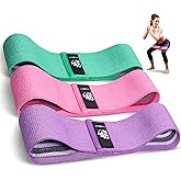 CFX Resistance Bands Set, Exercise Bands with Non-Slip Design for HIPS & Glutes, 3 Levels Workout Bands for Women and Men, Bo