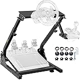 OldFe G29 Steering Wheel Stand per Logitech G27 G25 G29 e G920 Supporto Giochi Regolabile con V2 (Volante e Pedale Esclusi)