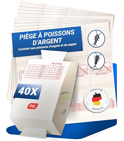 PYREL Pièges anticafards poissons d'argent 5 pièges pas cher