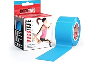 RockTape Bande élastique thérapeutique Unisexe, Bande Physio Sportive sans Latex pour épaule, Cheville, coude, Poignet, attelles de Tibia et Soutien du Genou
