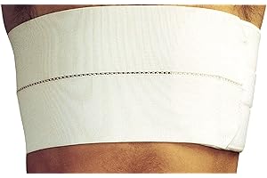 MANIFATTURA BERNINA Sana 55113 - Postoperative elastisch Brustkorbstütze Rippenbandage verstellbar Brustgurt mit Klettverschluss