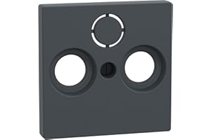 Schneider Electric Merten 297514 Zentralplatte für Antennensteckdosen, anthrazit, System M