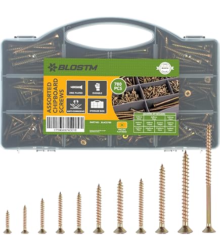 FastCap 3\" Black Powerhead Cabinet Screws - T20 Torx Head ~ 50 Pack