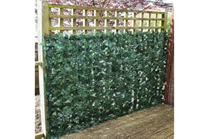 TRUE PRODUCTS Artificial Ivy Leaf Hedge 1m x 3m Screening Panels On Roll Privacy Garden Fence