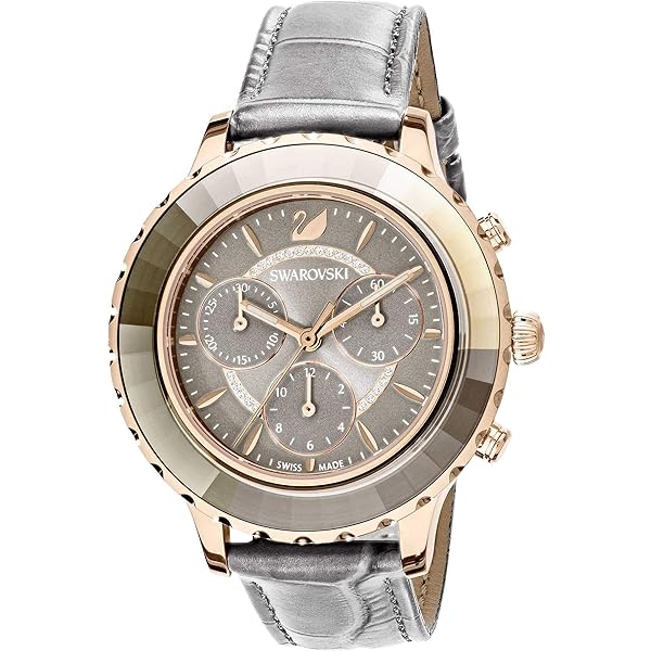 スワロフスキー Swarovski Passage Chrono 5580352 Swarovski Passage Chrono Pink Dial Pink Leather Strap Watch