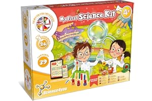Science4you Mon Premier Kit Scientifique pour Enfants +4 Ans - Jeux Éducatif avec 26 Expériences Scientifiques, Fait Bulles de Savon et Apprendre Les Couleurs, Cadeau pour Garçon et Fille 4 Ans