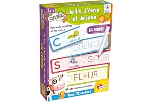 Lisciani - Je lis, J'écris et Je joue - Apprends les Lettres et les Mots de la Ferme - Jeu Educatif - Pour Enfants de 3 à 6 ans - Carotina