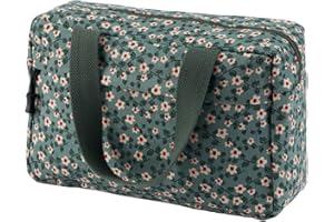 Jiliyote Cord Kosmetiktasche Groß Damen Kulturtasche Make-up Taschen Cord Kosmetikbeutel Reise Cosmetic Bag für Travel Mädchen Frauen