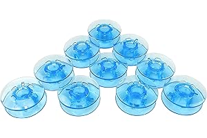 ZICKZACKNAEHMASCHINE Lot de 10 bobines en plastique bleu pour machine à coudre Gritzner 1035, 1035 DFT, 1037 DFT