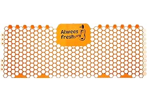 Alwees Fresh Trough Urinal Screen – 9 Pack – Fits All Types Of Trough Urinals – Professional Commercial Quality Splash Mats, Urinal Deodoriser & Odour Neutraliser (Mango)