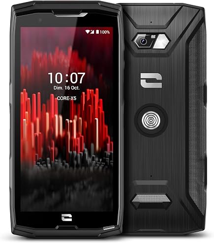 Smartphone CROSSCALL Trekker M1 Core - Double SIM, 16 Go, Anthracite/Rouge - Occasion En Bon État
