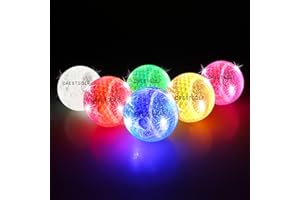 ‎KOFULL Kofull Leuchtende Golfbälle, Selbstleuchtend bei Aufprall, 42 mm, 6 Stück