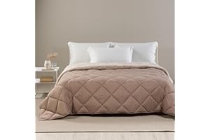 Caleffi - Piumone Matrimoniale Invernale 260x265 cm - Trapunta Matrimoniale Invernale per Inverno e Mezza Stagione - Copriletto in Microfibra Caldo e Morbido - Piumino Autunnale Made in Italy