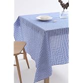 P&ouml;tikare Masa &Ouml;rt&uuml;s&uuml; Pamuk Sofra Bezi 160x160 (Mavi)