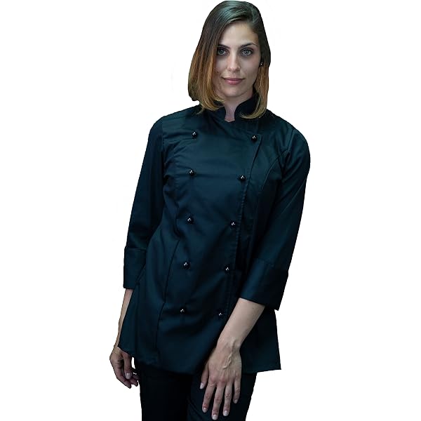 Giacca Cuoco Donna Personalizzata Casacca Chef da Cucina Bordeaux e Bianca Betty per Ristorante Pizzeria Hotel Pasticceria Divisa da Lavoro Personalizzabile (XS