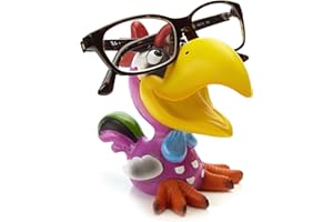 By Bers Brillenhalter Die_Vögel Design, handbemalt, Tier, echt lustig, aus Polyresin, für Spaßversteher und Junggebliebene Geschenk