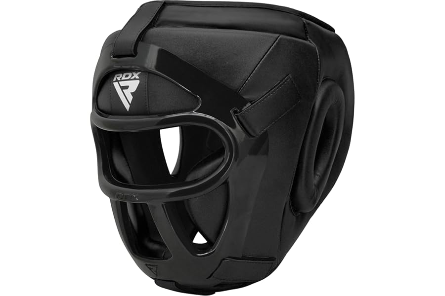 RDX Pro Head Guard Boxing MMA Muay Thai, Removable Grill, Adult & Kids Sparring Grappling Martial Arts Headgear, Kickboxing Taekwondo Karate BJJ Training Helmet, Ear Nose Mouth Full Face Protector