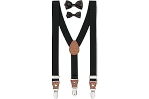 BomGuard bambino bretelle papillon Set 8-17 anni, altezza 135 cm - 175 cm