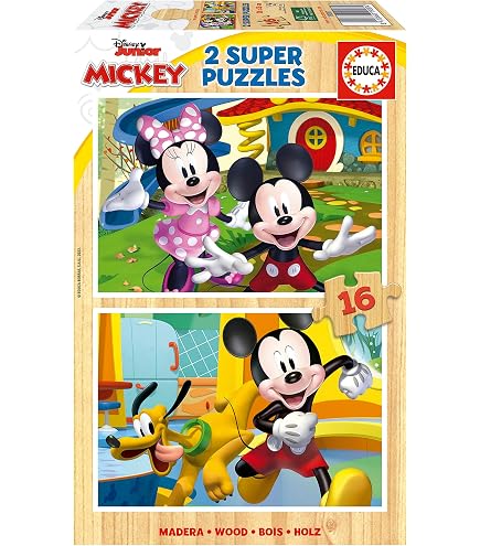 Trefl - Puzzle 2 en 1 : Bluey, Drôle de Bluey - 2 x 24 Pièces, Ensemble de Deux Puzzles pour Les Enfants à partir de 3 Ans