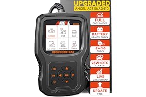 ANCEL AD530 Lecteur de Code OBD2 l'Outil d'Analyse Vérifier Le Voyant Moteur de Voiture Capteur O2 Scanner de systèmes EVAP avec Fonctions OBD2 Complètes et Amélioré Graphique État de la Batterie