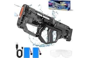 artcool Auto Suction Electric Water Gun for Adults/Kids,Automatic Squirt Gun,Poweful Water Guns with 300+ Ammos, Waterproof Water Pistol for Summer Pool/Beach Outdoor Toys-Black