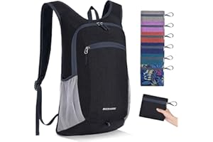 BECOJADDE 15L Hiking Backpack for Men Women Kids, Small Lightweight Packable Foldaway Hiking Daypack for Trekking Camping Walking Cycling Climbing Outdoor Sports