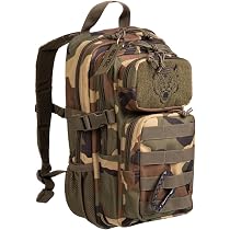 Mil-Tec US Assault Pack Kids – Noir, 100% Polyester, Coupe Moderne, Unisexe, Pour Enfant, Confortable