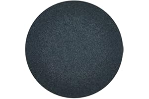 ‎MISENTO Misento Kunstrasen Outdoor Teppich, wetterfeste Poolunterlage rund für Planschbecken oder Pool, strapazierfähig, 395 cm, Anthrazit