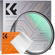K&F CONCEPT Nano-Xcel Filtro 77mm Polarizzatore Circolare Magnetico con Anello Adattatore Magnetico CPL Filter in Vetro Ottico con 24 Strati Nano-Rivestimento
