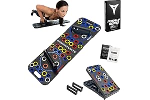 ‎BREAKING LIMITS Breaking Limits 56-in-1 Liegestütz-Brett System - Faltbares Push Up Board mit Farbcodierten Einrastbaren Griffen & Rutschfesten Pads - Brust-, Schulter-, Rücken- & Trizepsübungen