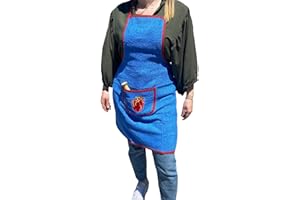 SaoTi Pack de 1,4 u 8 Delantales de Rizo/Toalla, Fabricados 100% en Algodón, frutas bordadas, ideal para secar.Marca Española