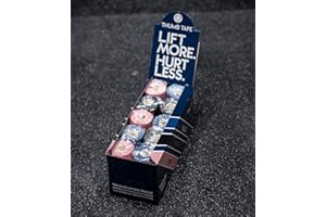 Weightlifting House Bande de Pouce pour Haltérophilie – Tape Athlétique pour Doigts - Ruban Adhésif pour Hook Grip, Workout, Levage de Poids, CrossFit - Rouleau de 7 mètres (Noir, Bleu & Noir)