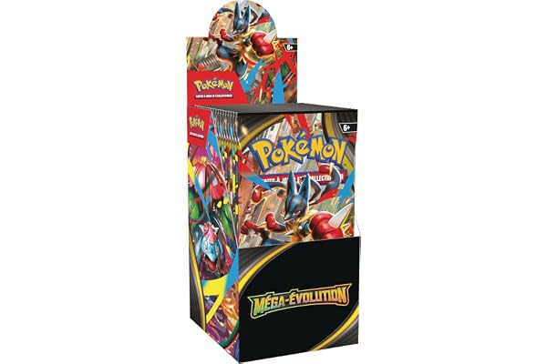 Pokémon : présentoir de boosters Méga-Évolution du JCC Pokémon (18 boosters)
