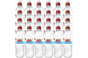 GHARANA SWAAD KA KHAZAANA Still Strawberry Flavoured Water 500ml (Pack of 24) | Burst of Berry Bliss | Refreshing Strawberry Hydration | Sugar-Free| Naturally Flavored | Zero-Calorie Delight
