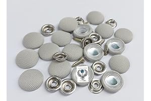 TAPIZADOS LUXOR KIT para arreglar el techo de tu coche/Pack botones Techo Auto (GRIS Muy Clarito C/20 Unidades)