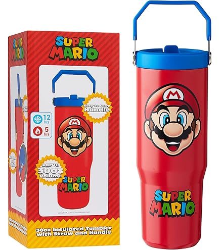 Paladone Super Mushroom Box Light - Officieel gelicenseerd Super Mario Bureaulamp, collectiegeschenk voor Mario Bros Fan, 15 cm, werkt op batterijen
