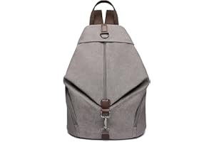 Kono Zaino alla moda da donna in tela antifurto zaino da donna vintage grande capacità borsa a tracolla per ragazze casual zaino per lavoro, scuola, college, viaggi quotidiani