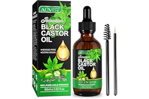 Pegciz Organic Castor Oil, 100% Pure Castor Oil for Hair Growth, Eyelashes and Eyebrows, Massage Oil for Aromatherapy, for Eyelashes, Eyebrows, Hair & Skin