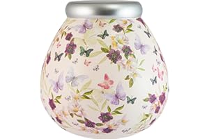 Pot of Dreams Butterfly Floral Hand Painted Save And Smash Handcrafted Ceramic Money Box | Eco Freindly & Recyclable Piggy Bank | Decorative Gift and Save for Birthdays & Wedding
