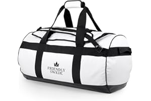 THE FRIENDLY SWEDE Borsone da Viaggio e Sport Convertibile in Zaino - Duffel Bag (capacità: 30l/ 60l/ 90l)