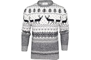 Xact Men's Nordic 'Reindeer' Xmas/Christmas Jumper