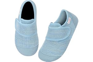 Kyopp Hausschuhe Kinder Barfussschuhe Atmungsaktive Pantoffeln für Jungen Mädchen Rutschfest Breite Turnschläppchen Kleinkinder Slippers