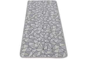 Casatessile Cocina Amplia Alfombra de Plata 50 cm. - VAR. 1, 150 cm.