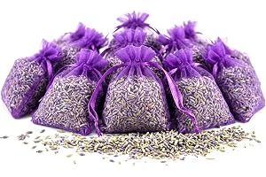 Skörd 2024-12 Sachets of Lavendel från French Provence – Tillverkad i Frankrike (Mauve, 12 Påsar)