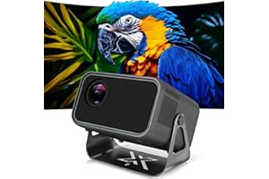 BUBA TOYS Videoproiettore 4K 500 ANSI Lumen, 1080P Nativo, Proiettore 4K Smart TV con Messa a Fuoco Automatica, Correzione Trapezoidale, WiFi 6, Bluetooth 5.0, Videoproiettore per Casa e Camera da Letto