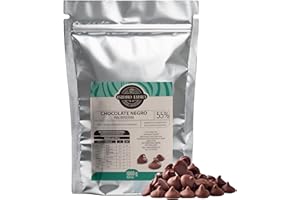 Chocolate negro para repostería Isidro Labrá con manteca de cacao puro en monedas chocolate dan valor al proceso de fundir y generar pasta de cacao base para la cobertura de chocolate. (1000gr, 55%)