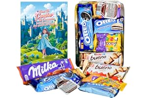 IMPERIAL COAST Chocolates originales para regalar I Bandeja de chocolates I Cartón reciclable I Milka, Kinder, Toblerone, Lacasitos, Oreo | Regalo para Cumpleaños, Fiestas y sorpresas