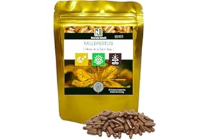 NAKURU | Millepertuis | Gamme Relax | Fabriqué en France | "L’Herbe de la Saint-Jean!" (90 Gélules Végétales de 325mg / Poids Net: 29,25g)