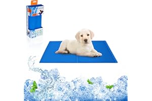 UUEMB Dog Cooling Mat Medium 65x50cm, Pet Cool Mat Non-Toxic Gel Self Cooling Pad, Cooling Mat for Dogs Cats People Adults Pillow Sofas Pets Summer Sleeping