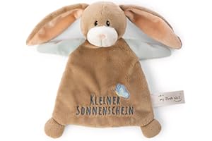 NICI Schmusetuch Hase Lopino „Kleiner Sonnenschein“ 20x17cm - braun - Kuscheltuch für Babys & Kleinkinder, Baby Kuscheltier Schnuffeltuch für Mädchen & Jungen - 62980
